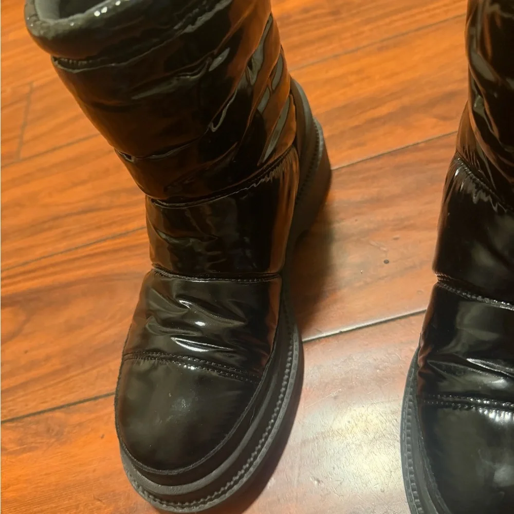 Sam Edelman Black Quilted Puffer Ankle Booties - Picture 10 of 15